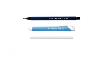 3237penac the pencil set druckbleistift druckradierstift blau