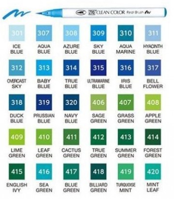 3366 1 kuretake zig 30 aquarel brushmarkers