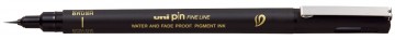 3376 uni pin fineliner extra fine brush zwart