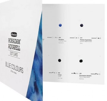 3508 schmincke horadam aquarell dotcard farbkarte 24 blue