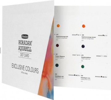 3508 schmincke horadam aquarell dotcard farbkarte 24 exclusive colours