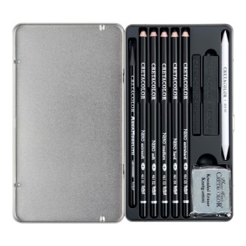 3534 1 cretacolor deep black drawing set