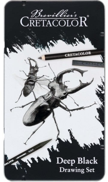 3534 cretacolor deep black drawing set 2