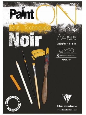 3626 clairefontaine paint on noir