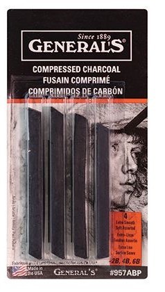 3641 generals compressed charcoal set