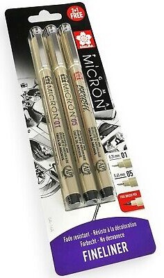 3690 sakura pigma micron 3 fineliners