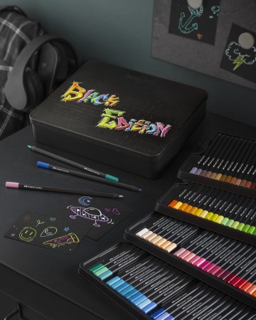3721 2 faber castell black edition 100 kleurpotloden