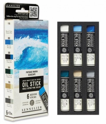 3759 sennelier oilsticks zeegezicht