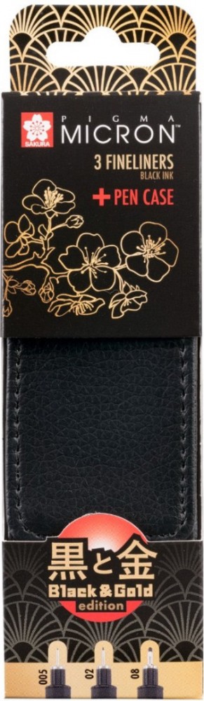 3772 sakura pigma micron black and gold
