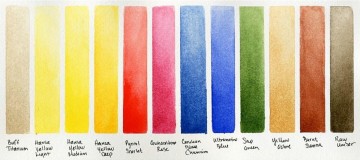 3824 1 daniel smith aquarelverd 12 halve napjes in metalen doos