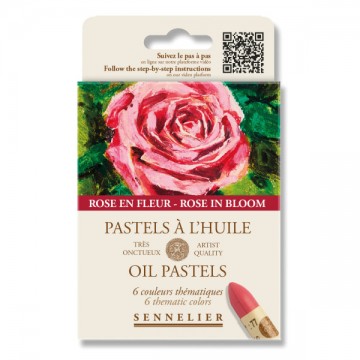 3833 sennelier oliepastels rose in bloom