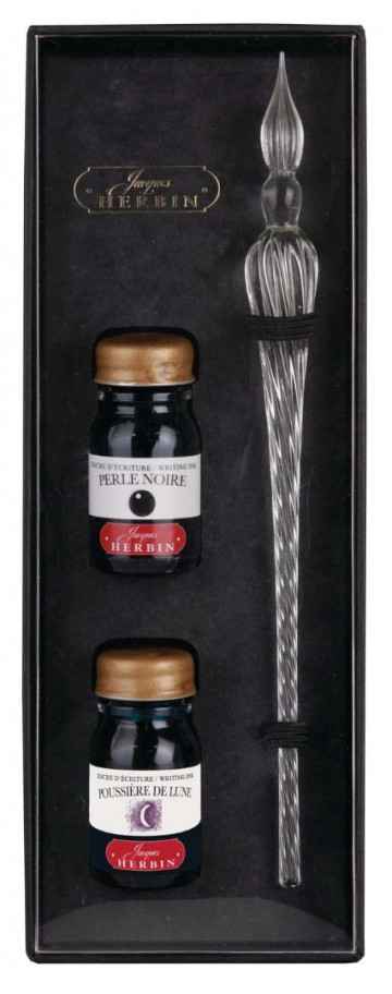 3845 herbin glaspen met inkt