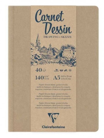 3847 clairefontaine carnet dessin tekenboek wit papier