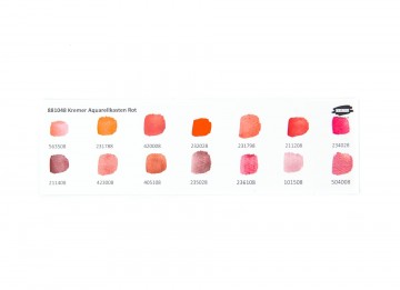 3871 kremer pigmente water colours 14 whole pans in red shades colour chart