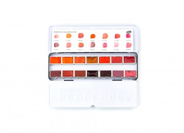 3871 kremer pigmente water colours 14 whole pans in red shades