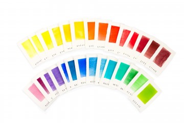 3873 kremer pigmente aquarelverf set hard edge 28 hele nappen in felle kleuren kleurenkaart
