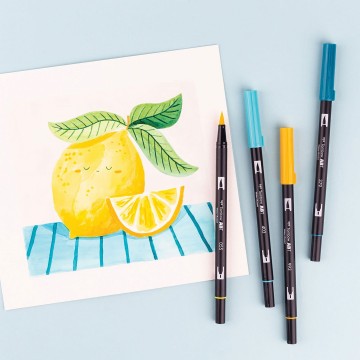 3889 tombow abt dual brush lemon squeezy5