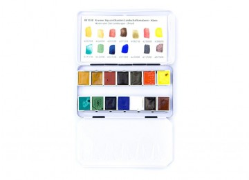 3911 kremer landschap 14 halve napjes