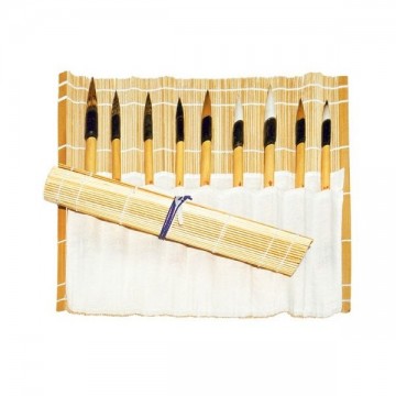 3921penselenmat bamboe 33x33cm naturel