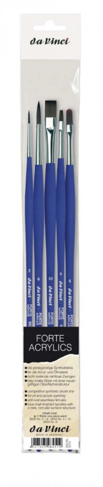 3927 davinci forte acrylics set 5 acrylpenselen