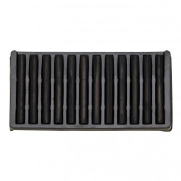 3963 1 ami geperst houtskool zwart