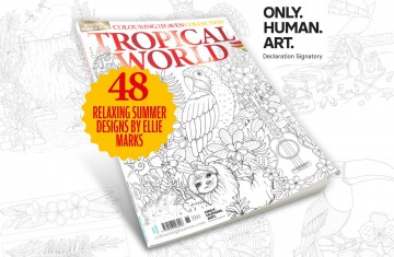 4089 kleurboek colouring heaven tropical world