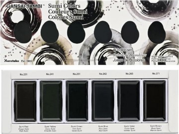4095 kuretake gansai tambi sumi colours