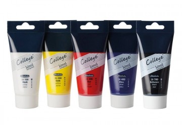 4139 1 schmincke college inkt voor linosnede 5x75 ml
