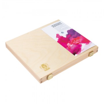 4141 schmincke horadam aquarelverf 80x5 ml in houten kist