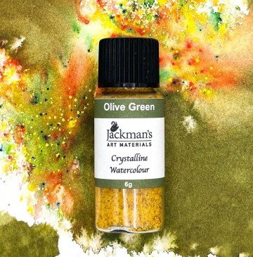 4178 jackmans crystalline watercolour set 3 plum violet olive green