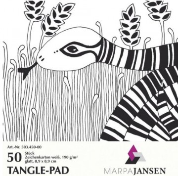 4193 marpa jansen zentangle pad wit 50 vel