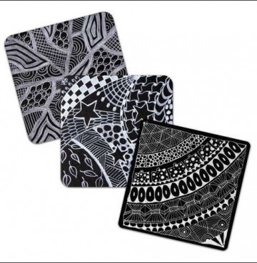 4196 marpa jansen zentangle tiles zwart