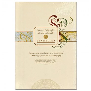 4221 sennelier papier voor inkt en kalligrafie hot pressed