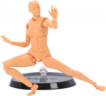 4234 3 graphit figurine kunststof ledenpop vrouw