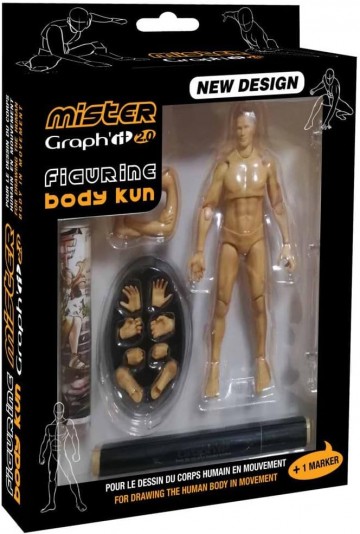 4234 grafhit figurine kunststof ledenpop man