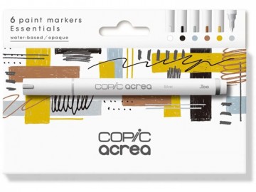 4257 copic acrea 6 acrylmarkers set essentials