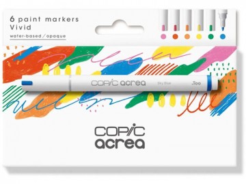 4259 copic acrea 6 acrylmarkers vivid
