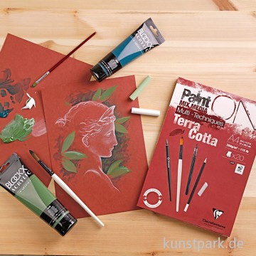 4327 1 clairefontaine paint on terra cotta