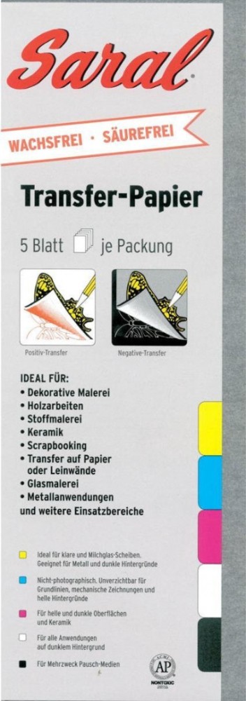 4329 saral tansferpapier rood 5 vel a4