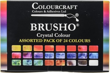 4335 brusho crystal colour set 24 x 15 gram
