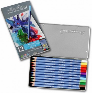 4354 cretacolor marino 12 aquarelpotlode