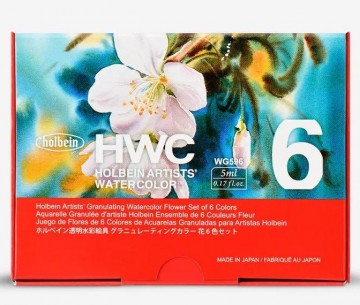 4359 holbein granulating watercolor flower2