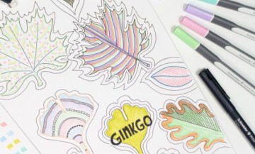 4368 schneider workshop pakket brushpen herfstblad