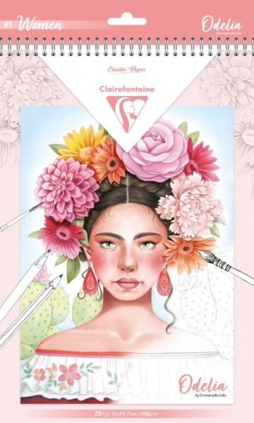 4371 kleurboek odelia les femmes emmanuelle colin