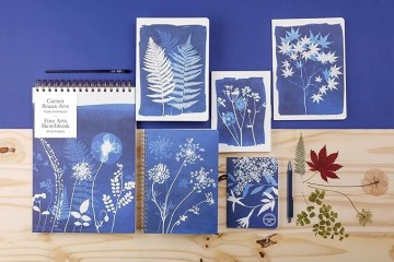 4375 clairefontaine tekenblok cyanotype