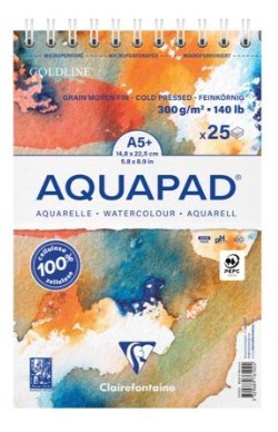 4379 clairefontaine aquapad a5 spiraal