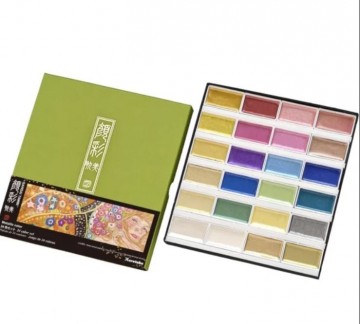 4418 kuretake gansai tambi 24 metallic