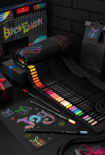 4420 faber castell 72 black edition in roletui 67