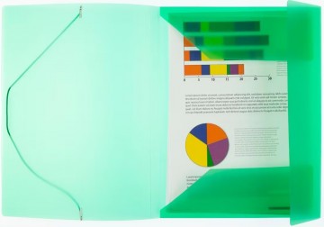 4422 elastomap a4 transparant groen