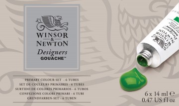4425 winsor newton designers gouache primary colour set